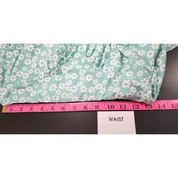 No Boundaries Girls Medium 7-9 Mint Green Dress Babydoll Floral Cottage Prairie - Picture 16 of 16